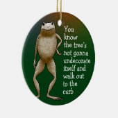 Ornement En Céramique Arbre de crapaud d'Obadiah (Droite)