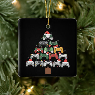 Ornement En Céramique Arbre de jeu de Noël Joueurs Joueur Cadeaux de Noë