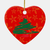 Ornement En Céramique Arbre de Noël (Dos)