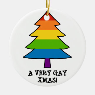 Ornement En Céramique Arbre de Noël d'arc-en-ciel