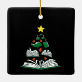 Ornement En Céramique Arbre de Noël de la réservation III (Dos)