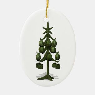 Ornement En Céramique Arbre de Noël des pastèques sucrées