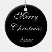 Ornement En Céramique Arbre de Noël & Flocon de neige (Dos)