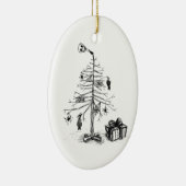 Ornement En Céramique Arbre de Noël gothique (Droite)