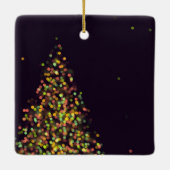 Ornement En Céramique Arbre de Noël noir et or (Dos)