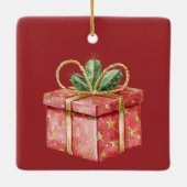 Ornement En Céramique Arbre de Noël occidental en baril (Dos)