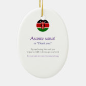 Ornement En Céramique Arbre pourpre de baobab de ciel (Dos)