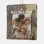 Ornement En Céramique Arbres de forêt rustiques (Gauche)