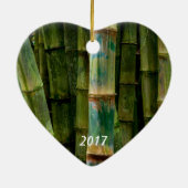 Ornement En Céramique Arbres peints et forêt de Bambou, Maui (Dos)