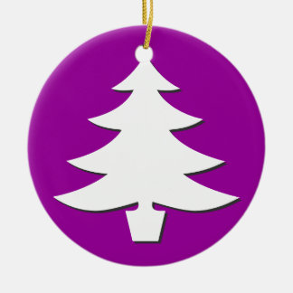 Ornement En Céramique arbres - violet