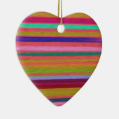 Ornement En Céramique Arc-en-ciel rayures d'art abstrait moderne (Droite)