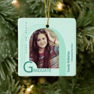 Ornement En Céramique Arc Vert photo Moderne Diplôme