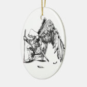 Ornement En Céramique ArchAngel guerrier (Gauche)