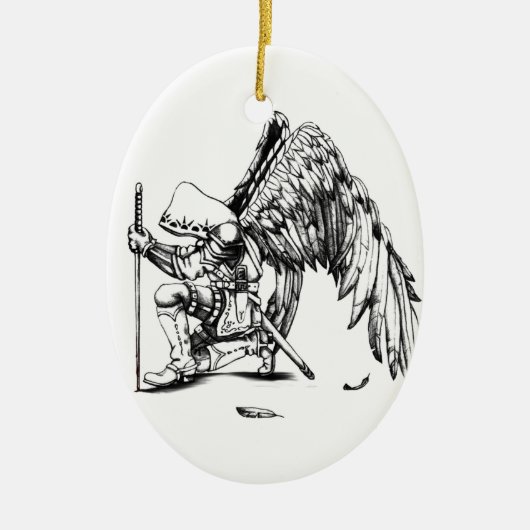 Ornement En Céramique ArchAngel guerrier (Devant)