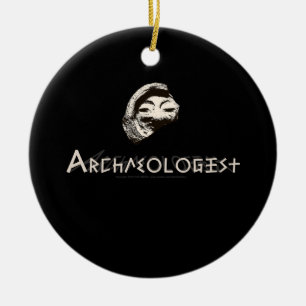 Ornement En Céramique Archéologue en lettres grecques primitives