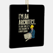 Ornement En Céramique Architect - I'm (Droite)