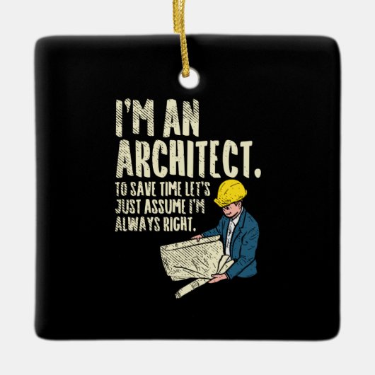Ornement En Céramique Architect - I'm (Devant)