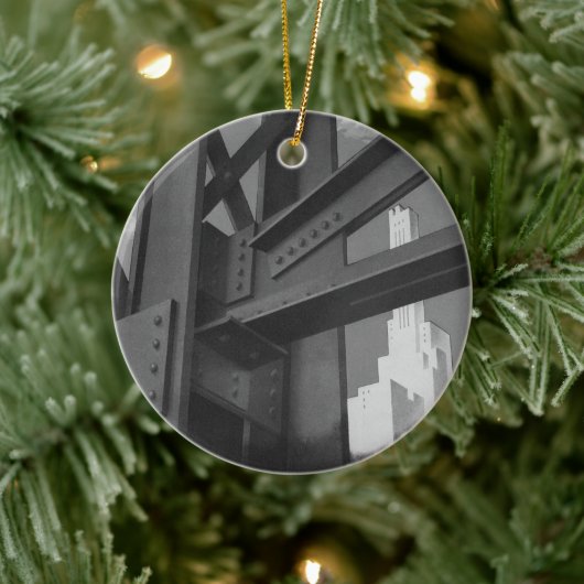 Ornement En Céramique Architecture de gratte-ciel de construction en aci (Arbre)