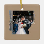 Ornement En Céramique Arkansas State Photo insert and town name (Devant)