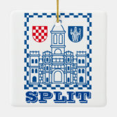 Ornement En Céramique Armoiries de Split, Croatie (Dos)
