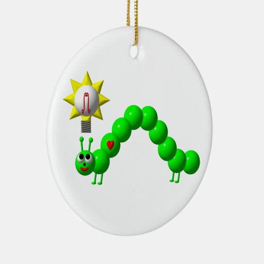 Ornement En Céramique Arpenteuse mignonne avec une idée ! (Droite)