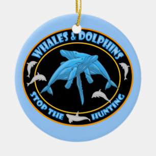 Ornement En Céramique Arrêter la chasse aux baleines