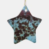 Ornement En Céramique arrière - plan turquoise bleu et violet rouillé (Droite)