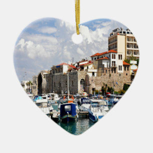 Ornement En Céramique Arsenalharbour vénitien Héraklion Crète Grèce