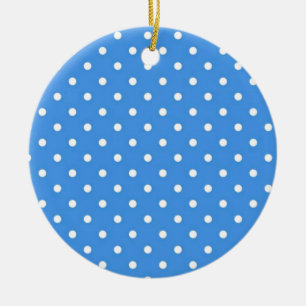 Ornement En Céramique Art à pois bleu pâle