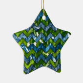 Ornement En Céramique Art Abstrait Chevron Design (Droite)