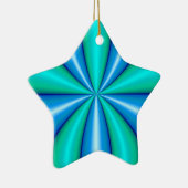 Ornement En Céramique art abstrait de bleu de turquoise (Droite)