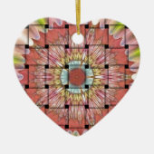 Ornement En Céramique Art inspiré par l'Afrique Imprimé- Design géométri (Devant)