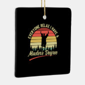 Ornement En Céramique Art | J'Ai Un Master (Droite)