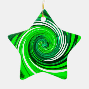 Ornement En Céramique Art mixte vert