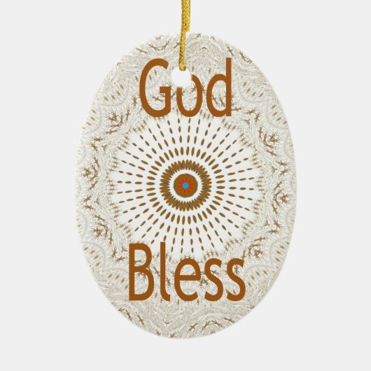 Ornement En Céramique Art Motif Africain Traditionnel Imprimer (Devant)