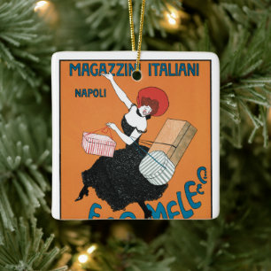 Ornement En Céramique Art Nouveau vintage, Mode femme italienne