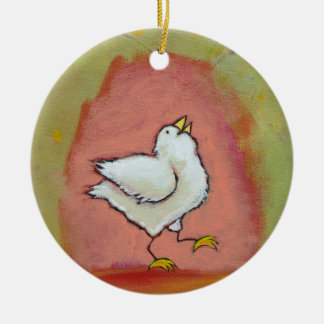 Ornement En Céramique Art populaire moderne mignon de poulet d'amusement