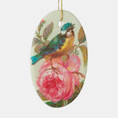 Ornement En Céramique Art vintage et Rose (Droite)