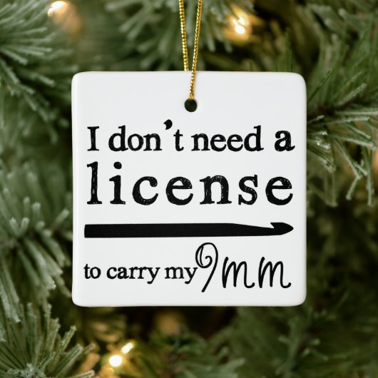 Ornement En Céramique Artisanat de licence Crochet Hook (Arbre)