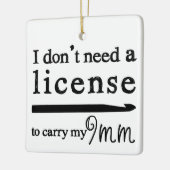 Ornement En Céramique Artisanat de licence Crochet Hook (Gauche)