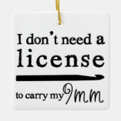 Ornement En Céramique Artisanat de licence Crochet Hook (Devant)