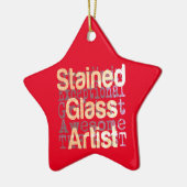 Ornement En Céramique Artiste en verre tendu Extraordinaire (Gauche)