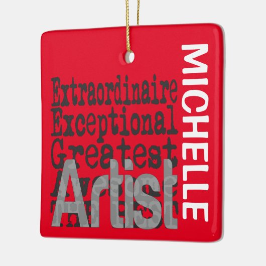 Ornement En Céramique Artiste Extraordinaire CUSTOM (Gauche)