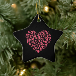 Ornement En Céramique Arts martiaux filles Karate Heart