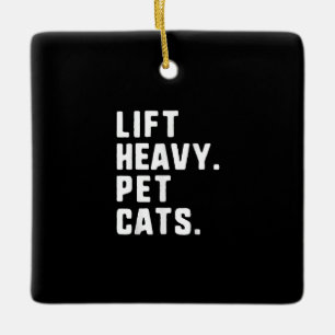 Ornement En Céramique Ascenseur Chats pour animaux de compagnie lourds D