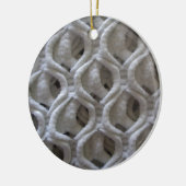 Ornement En Céramique Aspect Crochet de couleur non blanche (Gauche)