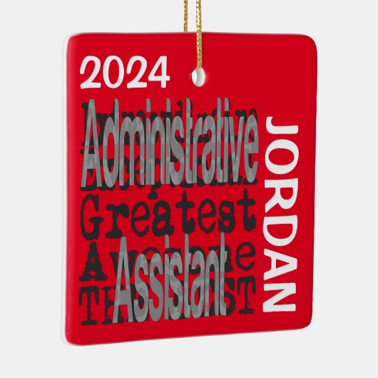 Ornement En Céramique Assistant administratif Extraordinaire CUSTOM (Droite)