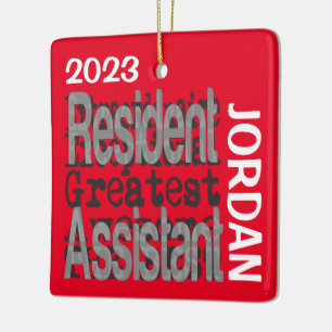 Ornement En Céramique Assistant de résidence Extraordinaire PERSONNALISÉ