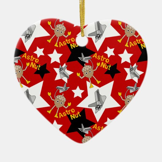 Ornement en céramique Astro Nut Stars (Devant)