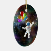 Ornement En Céramique Astronaut avec ballons (Droite)
